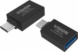 Vision TC-USBC3A/BL μετατροπέας καλωδίου USB C USB 3.0 A Μαύρος [Μαύρο] 