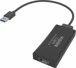 Vision TC-USBHDMI κάρτα γραφικών USB 1920 x 1080 εικονοστοιχεία Μαύρος [Μαύρο] 