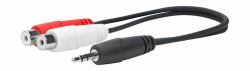Vivolink PROMJMRCAF0.2 καλώδιο ήχου 0,2 m 2 x RCA 3.5mm Μαύρος [Μαύρο] 