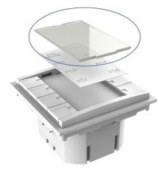 Vivolink VLCP8B-PLEXIGLASS πίνακας μπουτόν Λευκός [Άσπρος] 
