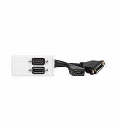 Vivolink WI221267 ρευματοδότης HDMI + DisplayPort Λευκός [Άσπρος] 